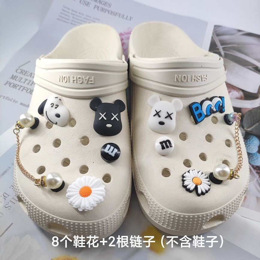 crocs sticker Nút Gắn Giày Hình Hoạt Hình Đáng Yêu DIYshoes sticker Accessories Stickers Sandals Shoe Decoration