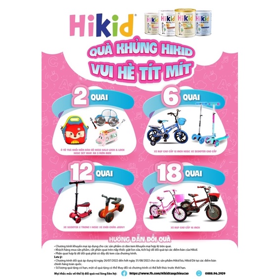 sữa Hikid dê, Vani Hàn Quốc nội địa chính hãng - 700g