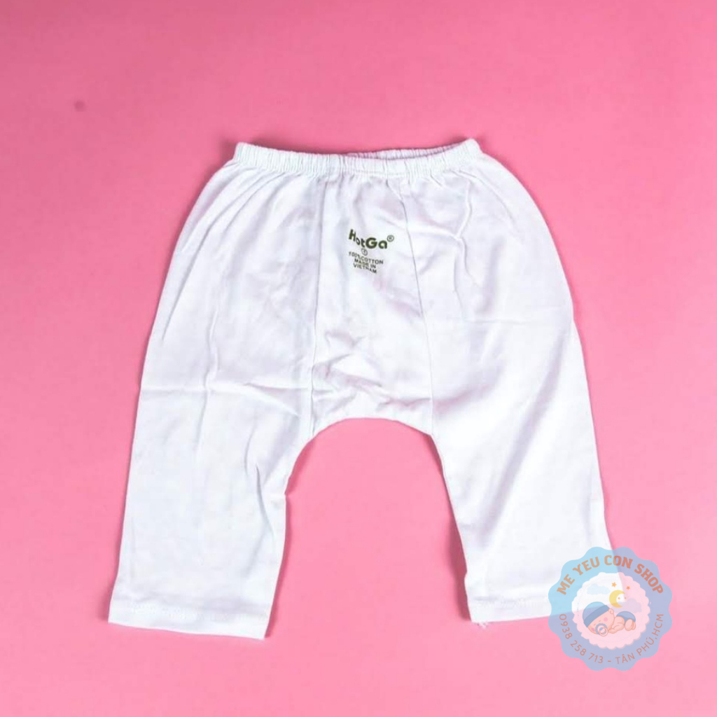 (3-9kg) SET 5 QUẦN COTTON DÀI RÃ ĐÁY TRẮNG - HOTGA (katydang)