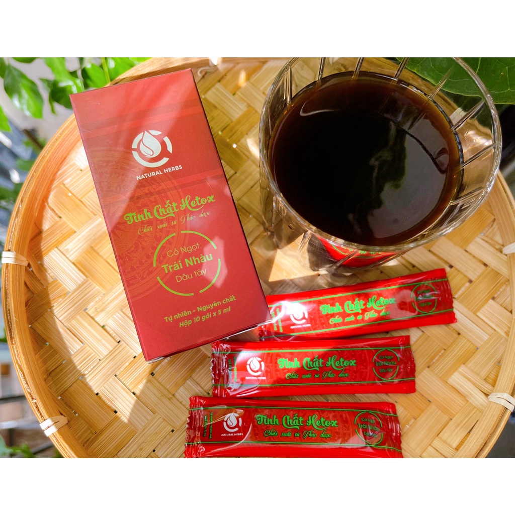 TINH CHẤT TRÁI NHÀU HETOX - 100% Trái Nhàu nguyên chất, mix hương dâu tây