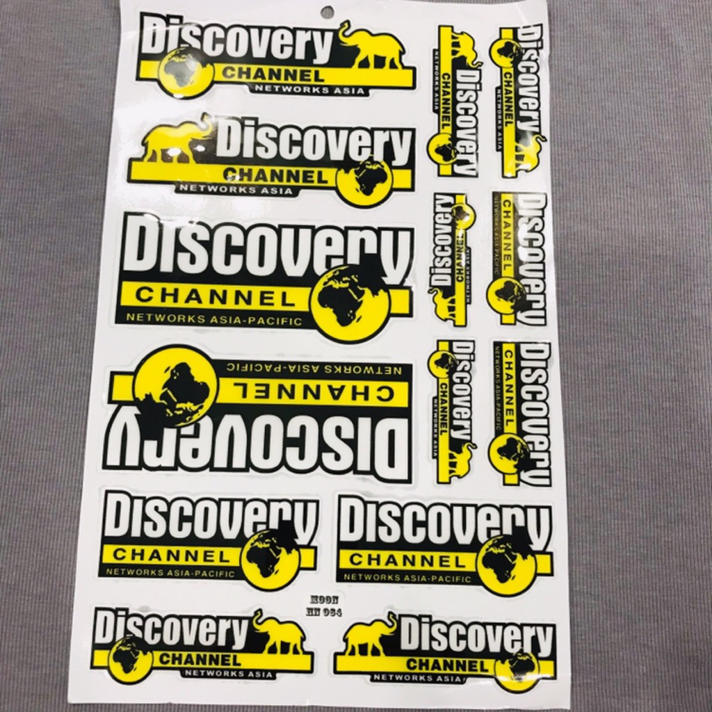 Tấm tem nổi hình mẫu Discovery bao dính sắc nét lựa chọn mới cho các bạn yêu kênh động vật hoang dã