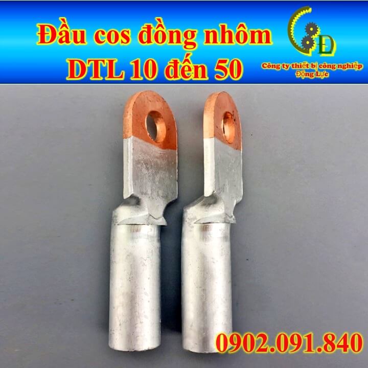 Đầu cos đồng nhôm DTL 1cái 💥VIP💥 cốt sử lý hợp kim, cosse bấm nối dây điện 10mm đến 50mm