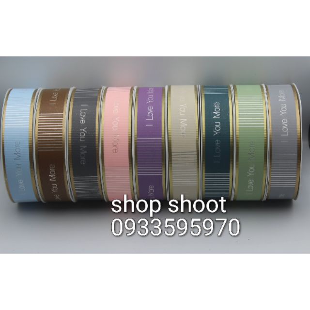 RUY BĂNG THÁI CHỮ I LOVE YOU MORE