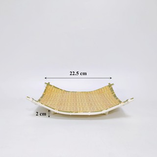 Đĩa phíp melamine giả mây tre đan