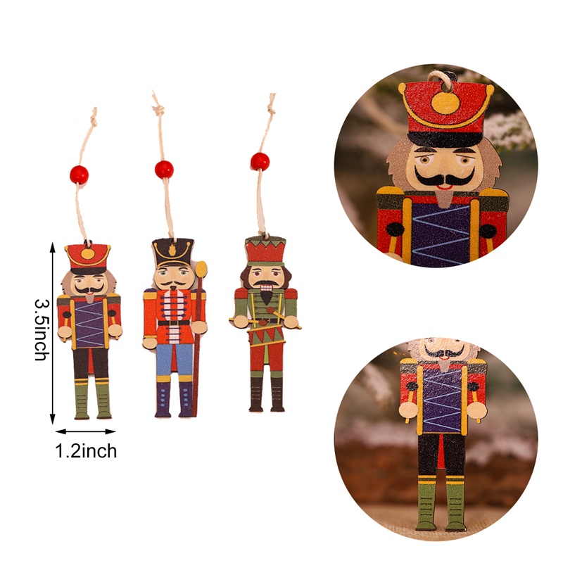 Phụ Kiện Treo Trang Trí Cây Thông Giáng Sinh Năm Mới 2022 Bằng Gỗ