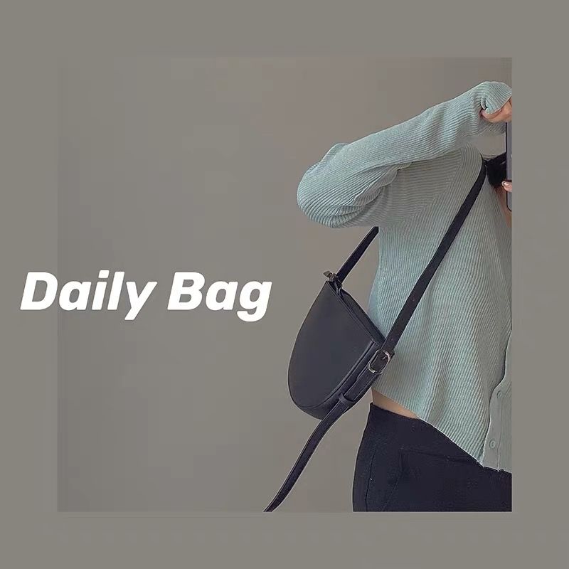 Túi PU Đeo Chéo Thiết Kế Yên Ngựa Thời Trang Cho Nữ | BigBuy360 - bigbuy360.vn