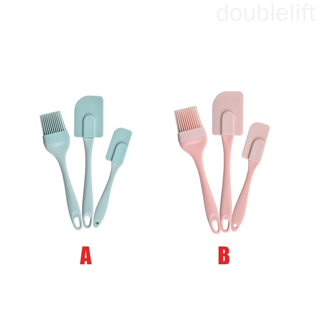 Set 3 Dụng Cụ Phết Kem / Bơ Bằng Silicone Thiết Kế Tiện Dụng