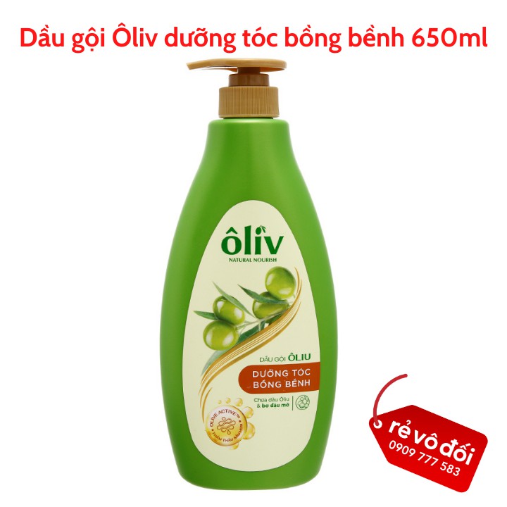 [ Mẫu mới ] Một chai dầu gội Ôliv dưỡng tóc bồng bềnh hoặc chắc khỏe 650ml - Hàng công ty