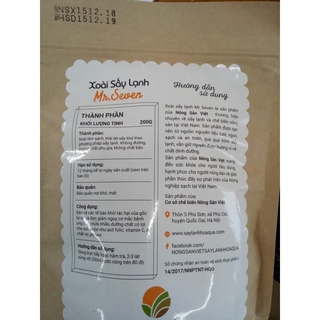 Xoài sấy lạnh túi 200g