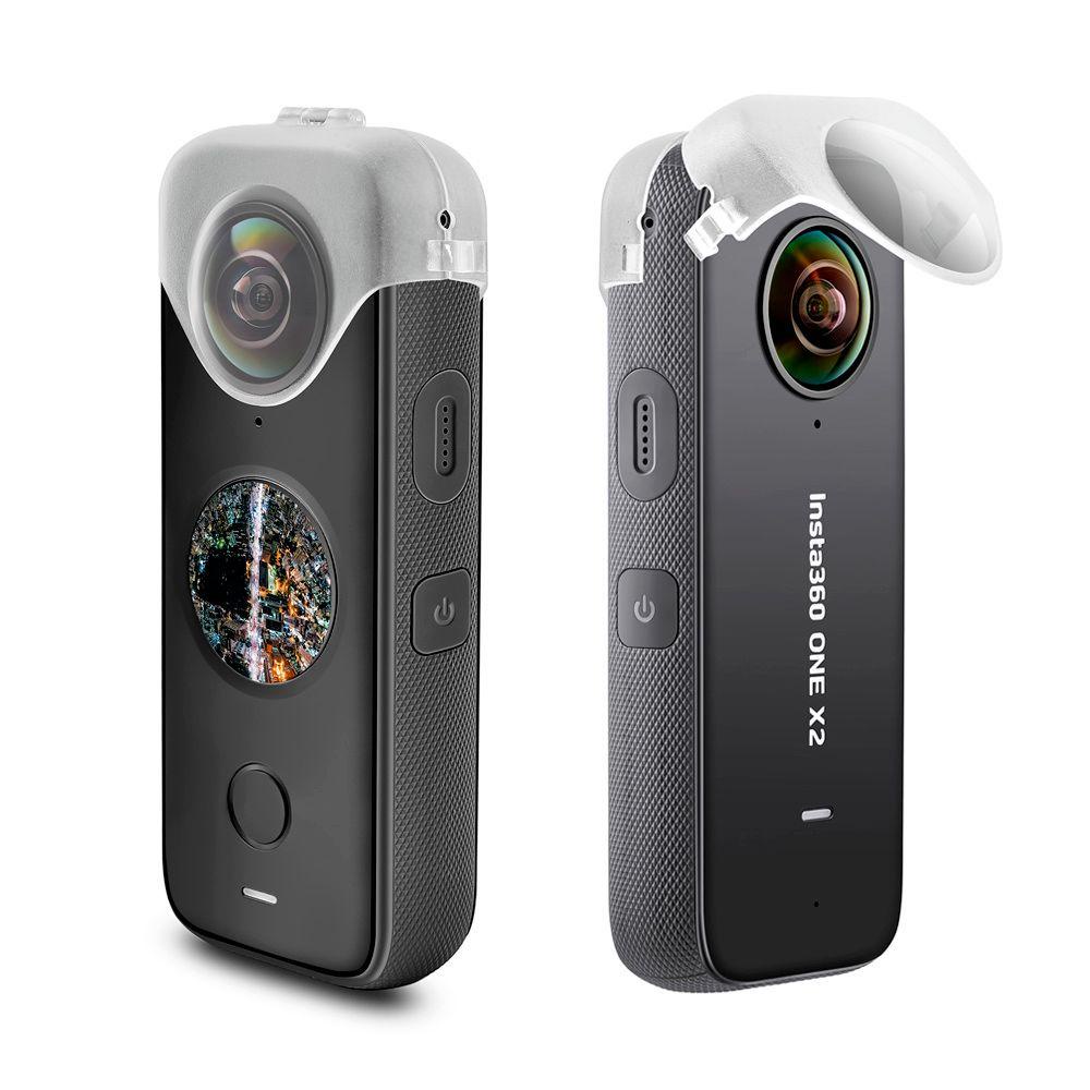 Vỏ Bảo Vệ Ống Kính Máy Ảnh Trong Suốt Chống Bụi Cho Insta360 ONE X2