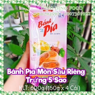 Bánh Pía Khoai Môn Sầu Riêng Trứng 5 Sao 600g [ 4 BÁNH ] Tân Huê Viên| Bánh Pía Tân Huê Viên| Ăn Vặt - DING DING FOOD