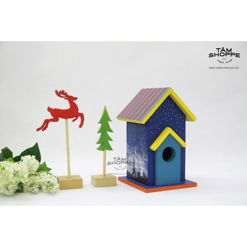 Nhà chim gỗ 2 nóc TAN