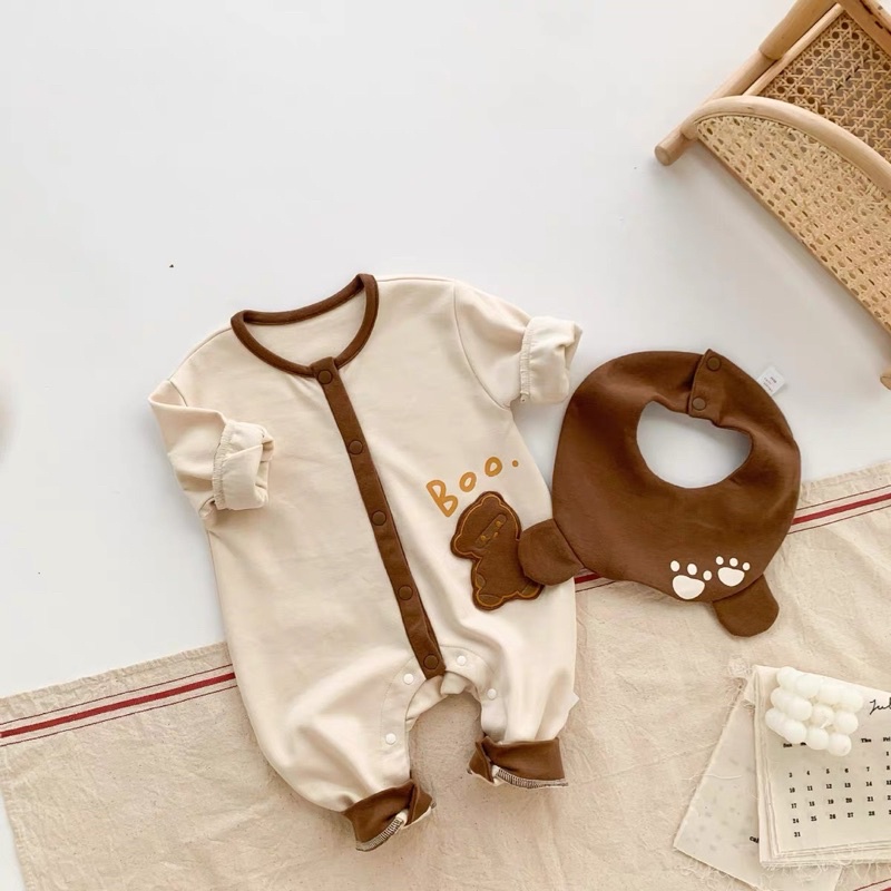 Set body cho bé bộ liền thân dài tay siêu cưng - quần áo thu đông trẻ em 4-15kg