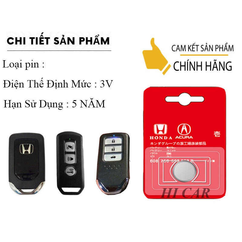 Pin chìa khóa xe máy Honda Lead chính hãng Panasonic