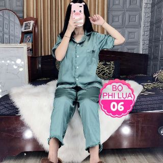 Đồ bộ phi lụa bèo chất lụa đẹp cao cấp MS BỘ PHI LỤA 06