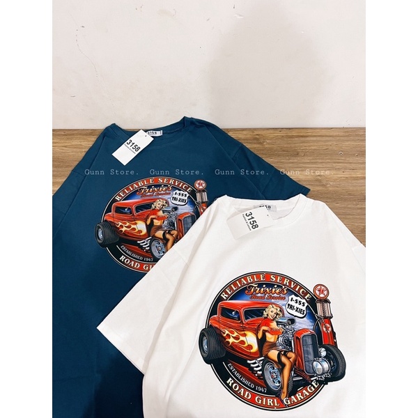 Áo Thun 3158 Hình In Ngầu Form Rộng Unisex Chất Cotton Khô Loại 1, Thoáng Mát, Thấm Hút Mồ Hôi - GUNN