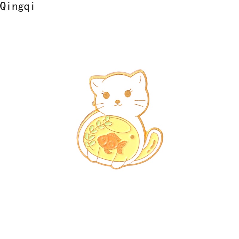 Ghim cài áo Miss Zoe họa tiết mèo thỏ hoạt hình dễ thương