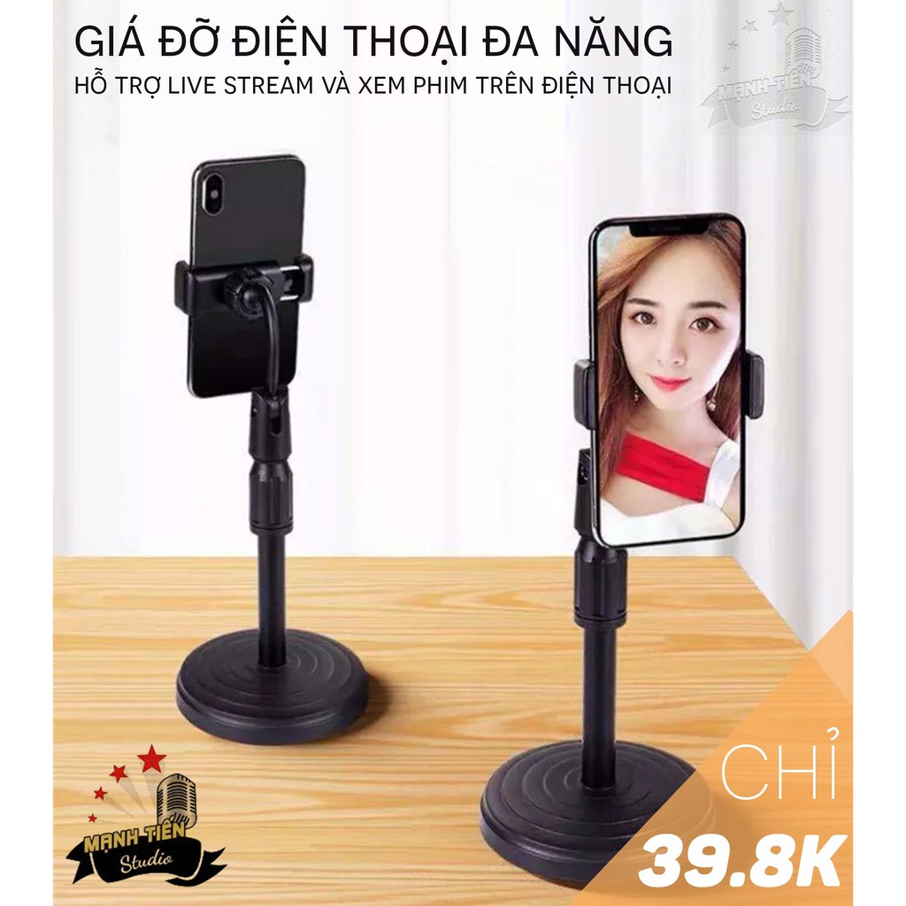 [GIÁ SỐC] Giá đỡ điện thoại để bàn, kẹp điện thoại đa năng L7