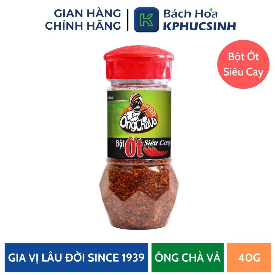 Bột ớt siêu cay Ông Chà Và 40g KPHUCSINH - Hàng Chính Hãng