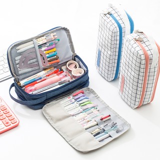 Túi đựng bút vải Canvas cỡ lớn đa năng tiện dụng