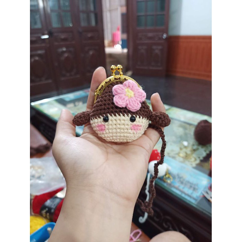 túi đựng tỏi hình bé gái