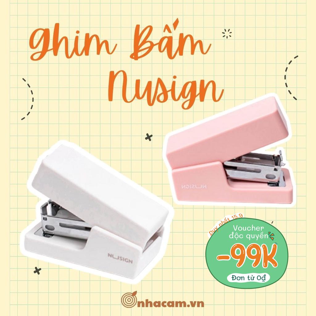 Kèm Ghim] Ghim Bấm Tone Pastel Nusign Deli Nhà Cam