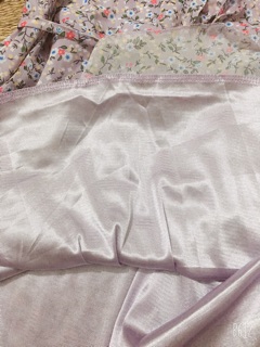 [Order] Váy tím hoa nhí cổ V (Ảnh thật)