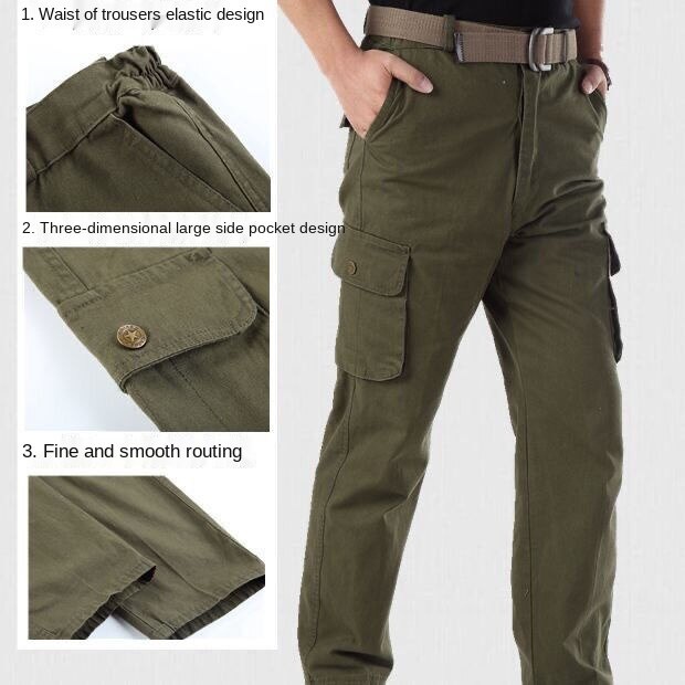 Trang phục bảo hộ lao động bằng cotton chống mài mòn có nhiều túi cho nam có kích thước 50-100kg