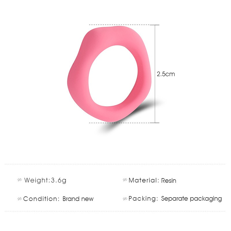 Nhẫn Nhựa Resin Acrylic Nhiều Màu Sắc Phong Cách Hàn Quốc Sáng Tạo Cho Nữ