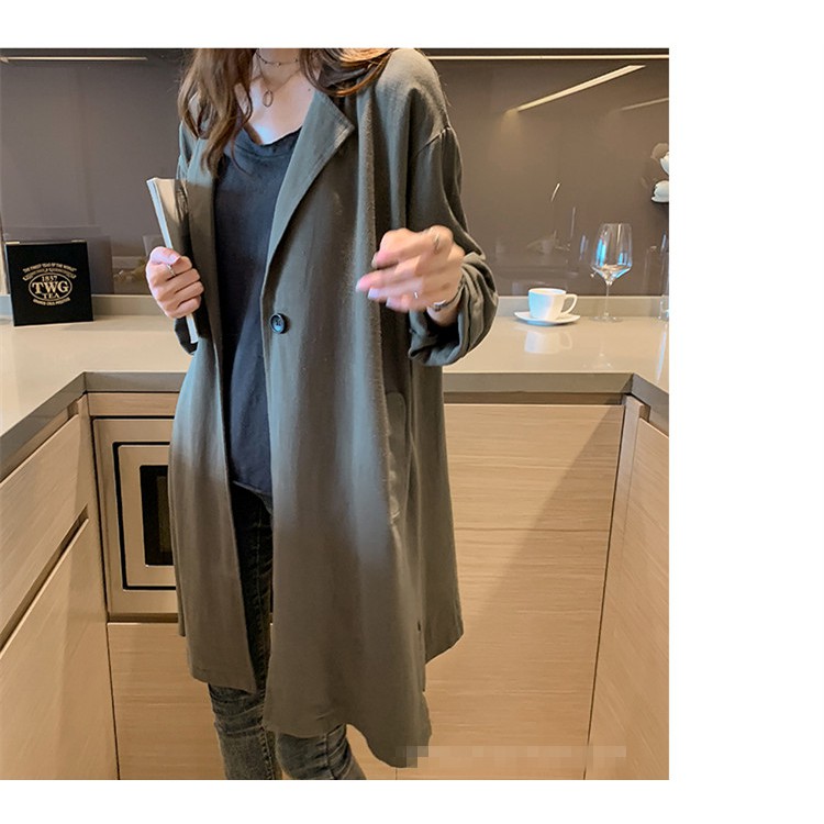 Áo Khoác Tay Dài Dáng Rộng Cổ Bẻ Thời Trang Thanh Lịch Cho Nữ M ~ 4xl | BigBuy360 - bigbuy360.vn