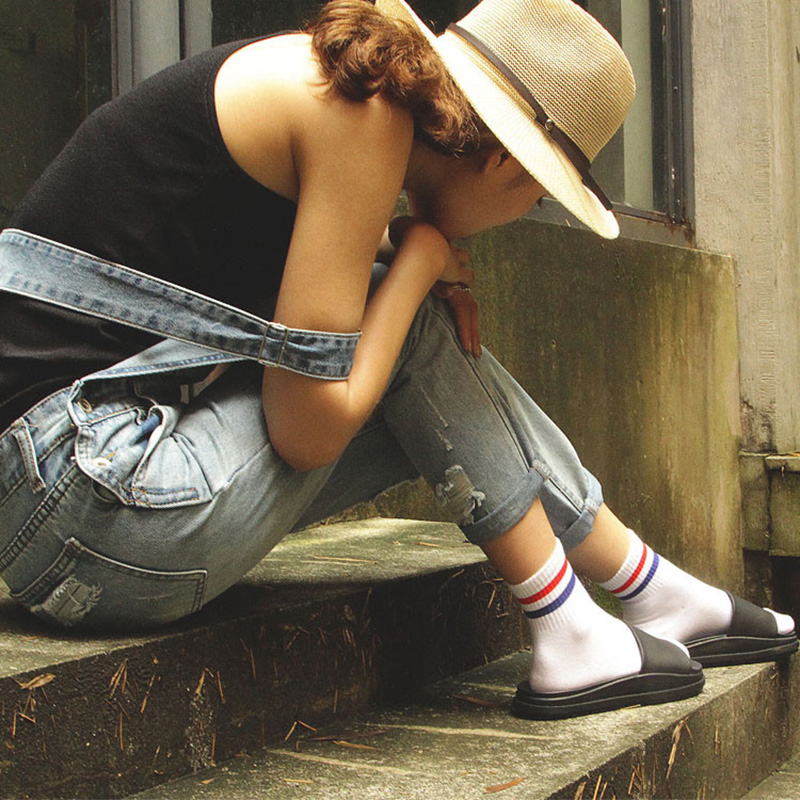 Vớ cotton cho nam họa tiết sọc nhiều màu