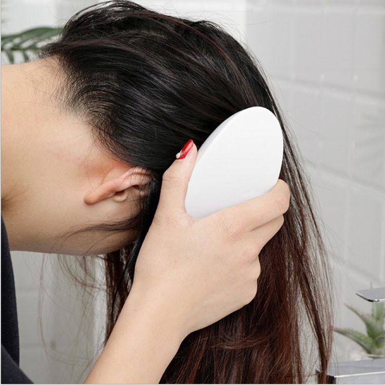 Lược gội đầu massage, lược tẩy da chết da đầu, tắm vệ sinh cơ thể 2 trong 1 silicon mềm cao cấp COOLAB