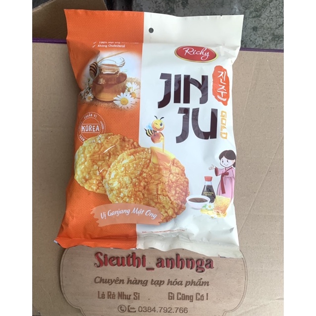 Bánh Gạo Jin Ju Richy Cốm sữa/Vị Bò Nướng/Vị Mật Ong