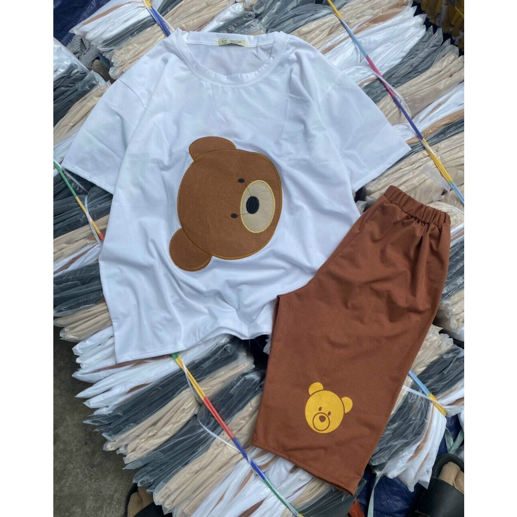 Set bộ lửng thun chất liệu vải cotton mềm mại, thiết kế kiểu dáng trẻ trung, hiện đại - 𝑲𝒉𝒐 𝒔𝒊̉ 𝑺𝒂̀𝒊 𝑮𝒐̀𝒏 | BigBuy360 - bigbuy360.vn