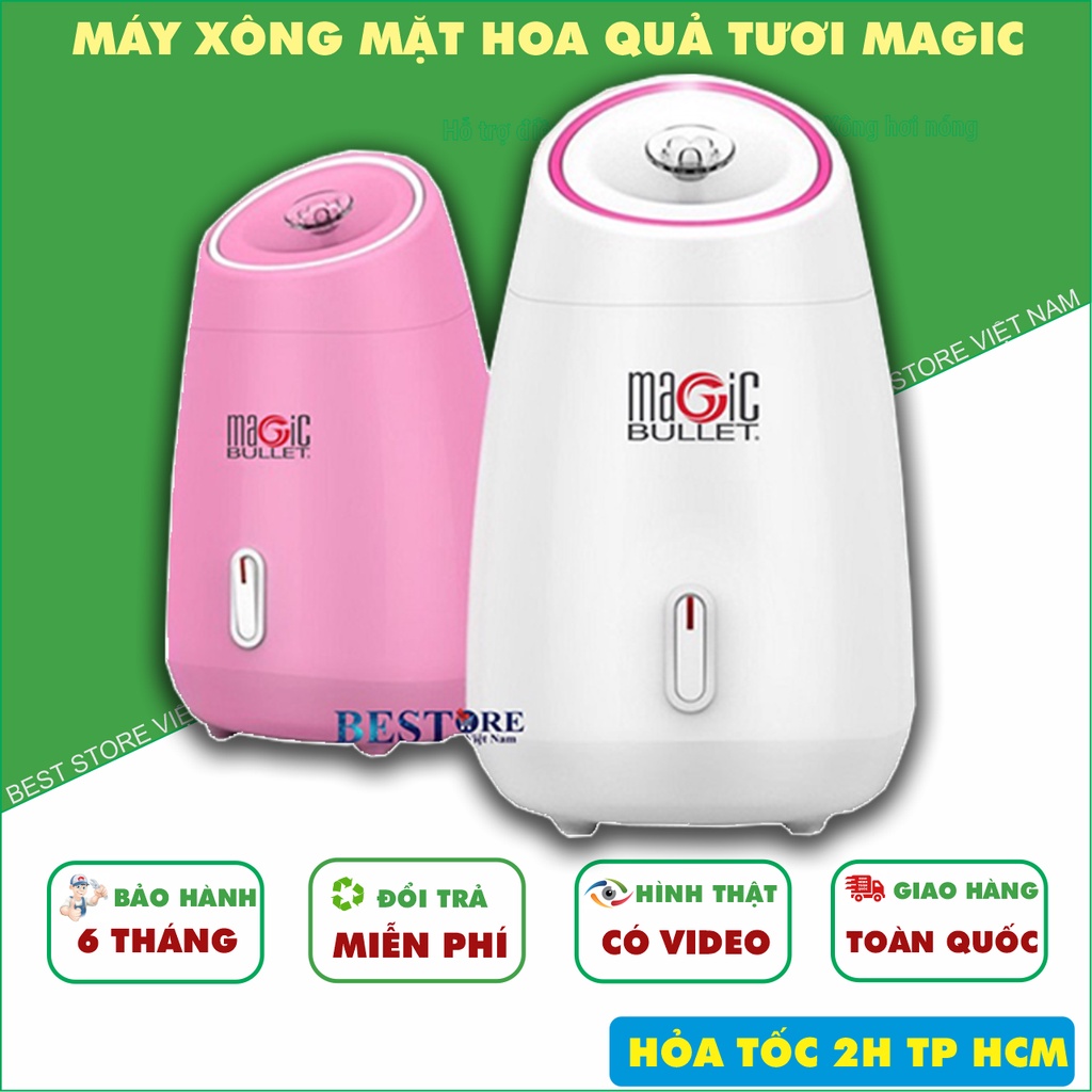 Máy xông hơi nóng mặt, mũi họng mặt bằng hoa quả tươi, thảo dược MAGIC