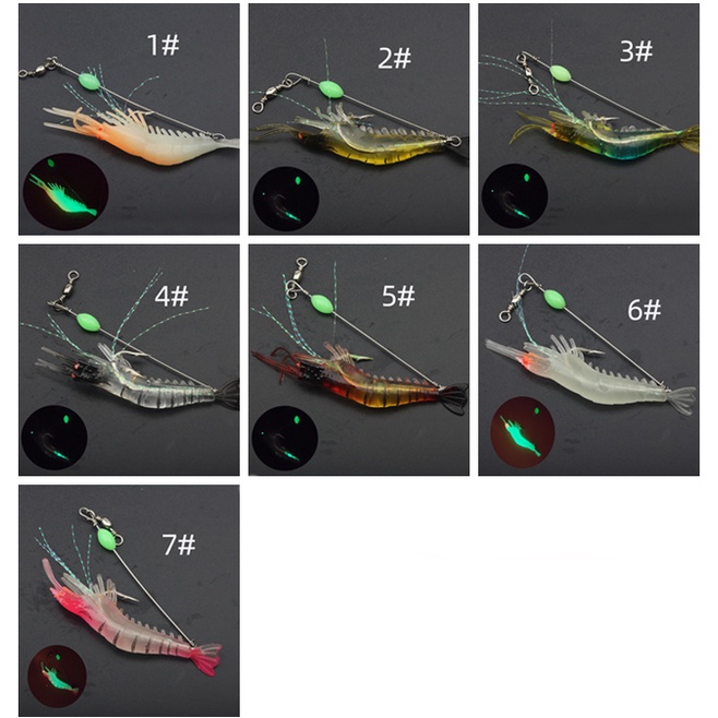 Set 7 Mồi Giả Câu Cá 8.5cm/6g Bằng Silicon Mềm