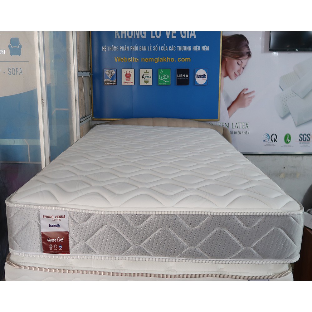 Nệm Lò Xo Liên Kết Dunlopillo Spring Venus 100x200x23cm - 180x200x23cm