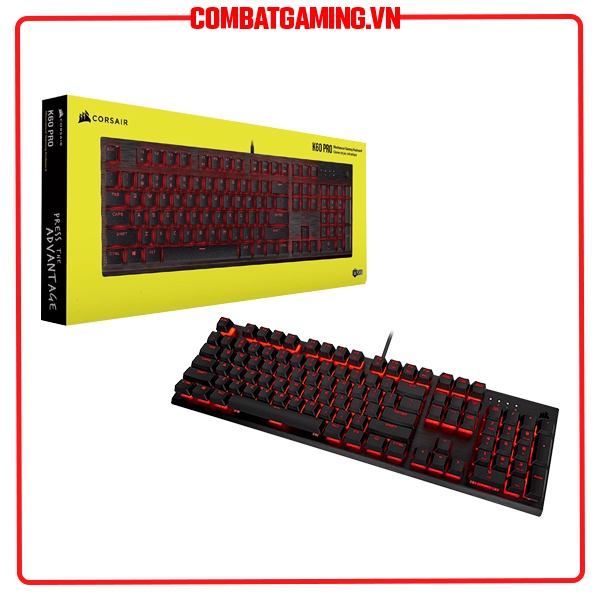 Bàn Phím Corsair K60 Pro SE MX Viola RGB Led - Red Led