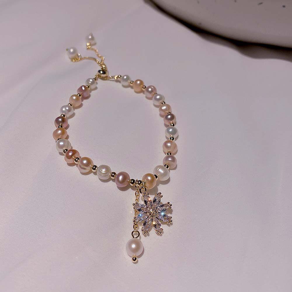 Vòng Tay Thiết Kế Sáng Tạo Phong Cách Hàn Quốc|Vòng Đeo Tay Ngọc Trai Giả Nhiều Màu Sắc Kiểu Retro Thời Trang Cho Nữ