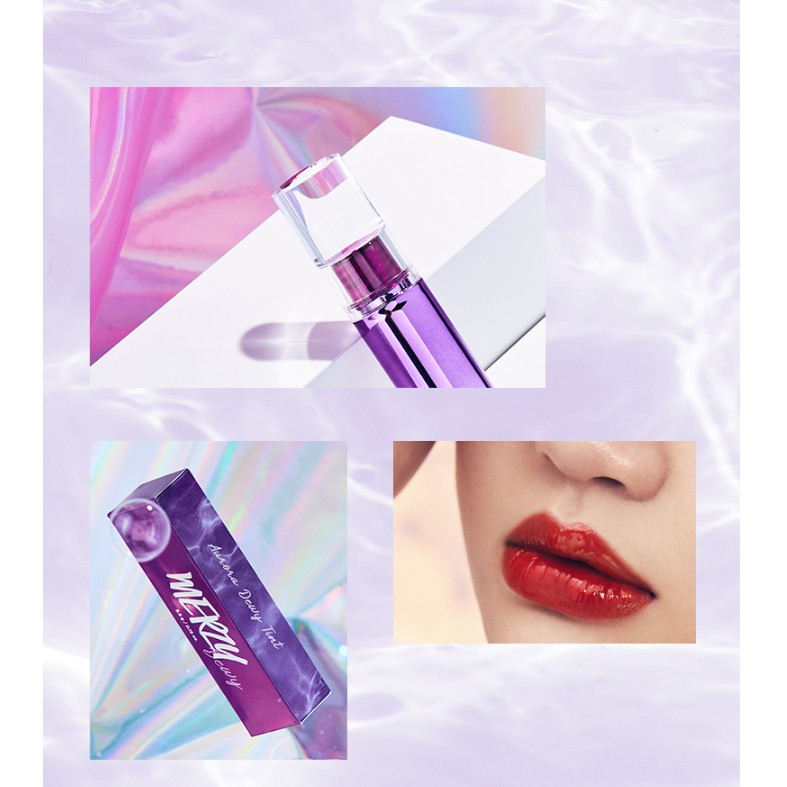 Son Tint Bóng Ánh Nhũ Siêu Lì Merzy Aurora Dewy Tint | BigBuy360 - bigbuy360.vn