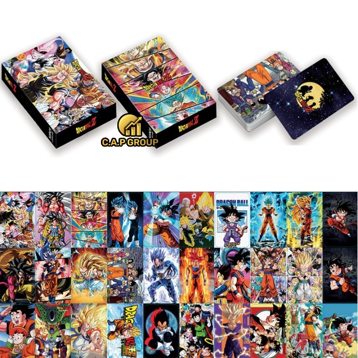 Thẻ Dragon Ball Super card bài ảnh 7 Viên Ngọc Rồng hộp 30 tấm hình