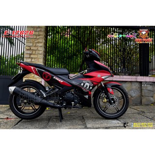 TEM TRÙM EXCITER 150 MU ĐỎ ĐEN NHÁM - E-12626