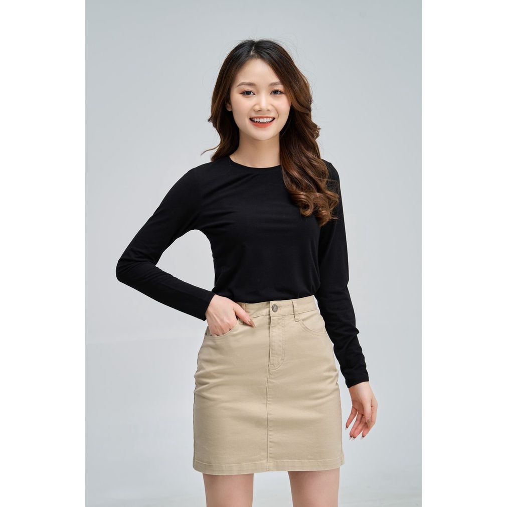Áo thun giữ nhiệt YODY cổ tròn basic mềm mại vô cùng thoải mái - ATN4606