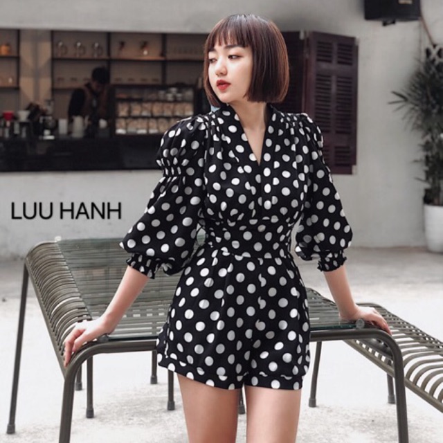 Jum chấm bi LUU HANH - phong cách hàn quốc ( ảnh thật )