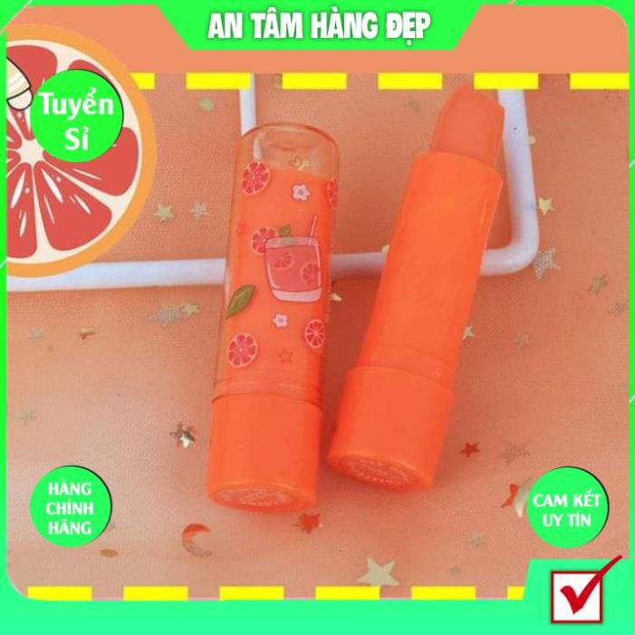 Son Dưỡng Cam Đào MAGIC LIP BALM KING DC Giúp Môi Mềm Mịn Với Hương Cam Đào Quyến Rũ Ngọt Ngào