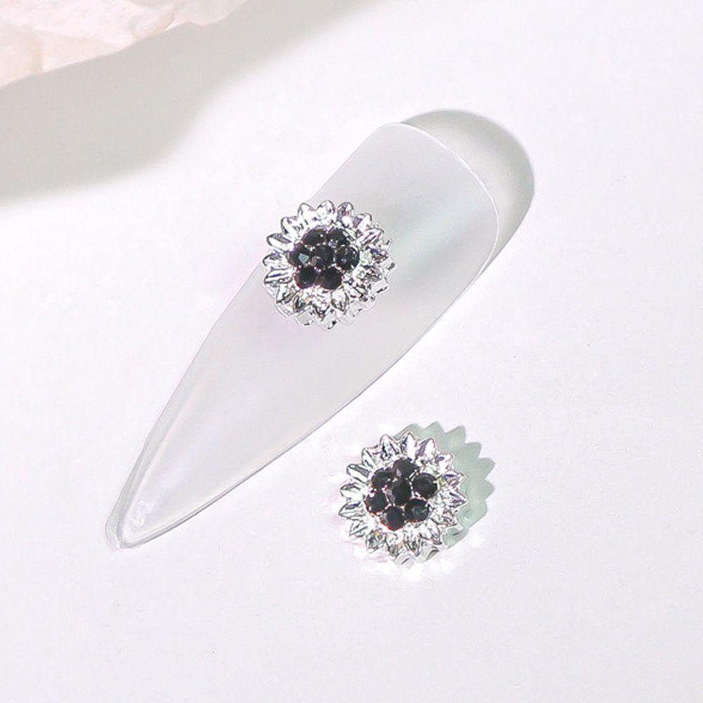 OCEANMAP Phụ Kiện Đá 3D Hình Hoa Lá Trang Trí Móng Tay Nghệ Thuật