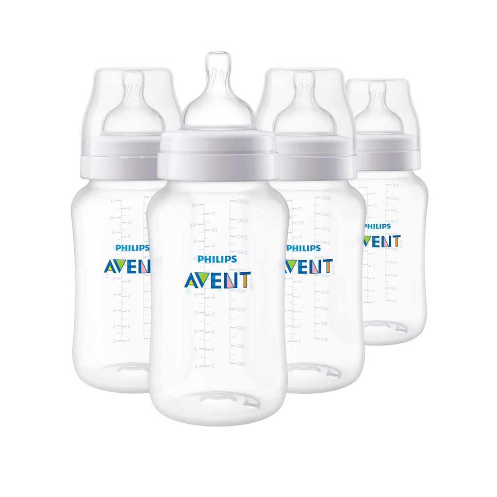 [Được chọn núm] Bình sữa Avent Classic Anti-colic chống dầy hơi 125ml 260ml 330ml