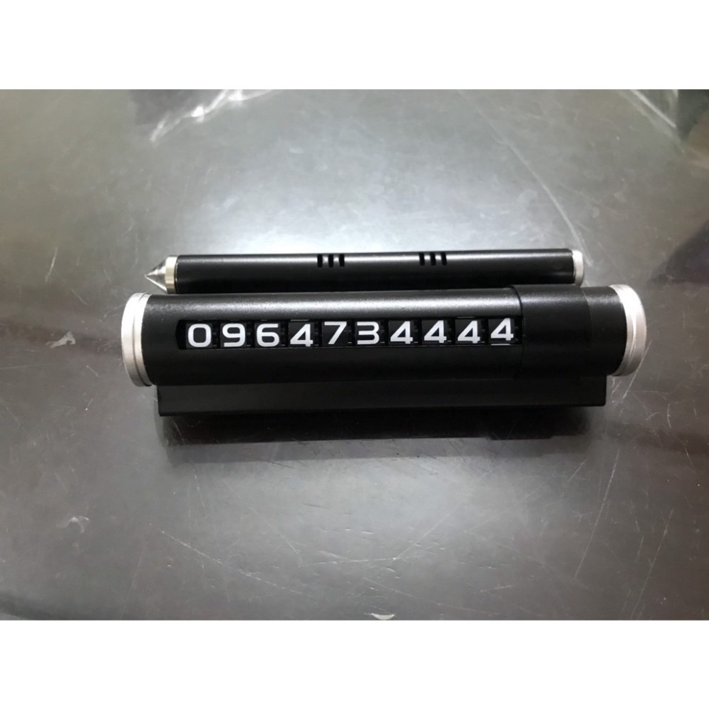 Bảng ghi số điện thoại thẻ đỗ xe hiển thị số điện thoại gắn trên Taplo xe hơi
