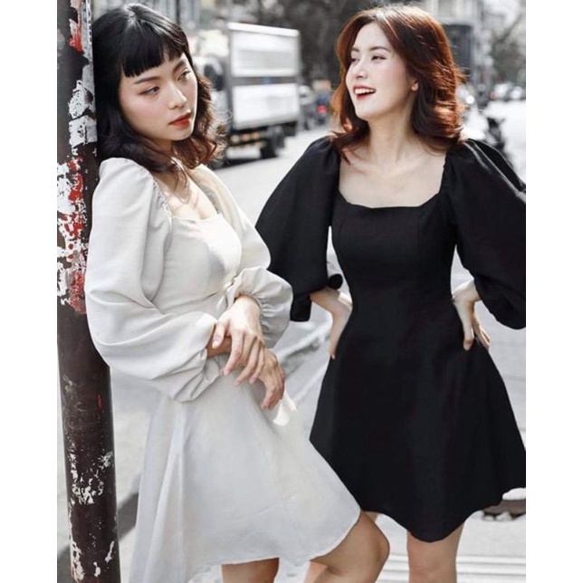 BIGSIZE ĐÂM ĐŨI TAY PHỒNG CỔ VUÔNG