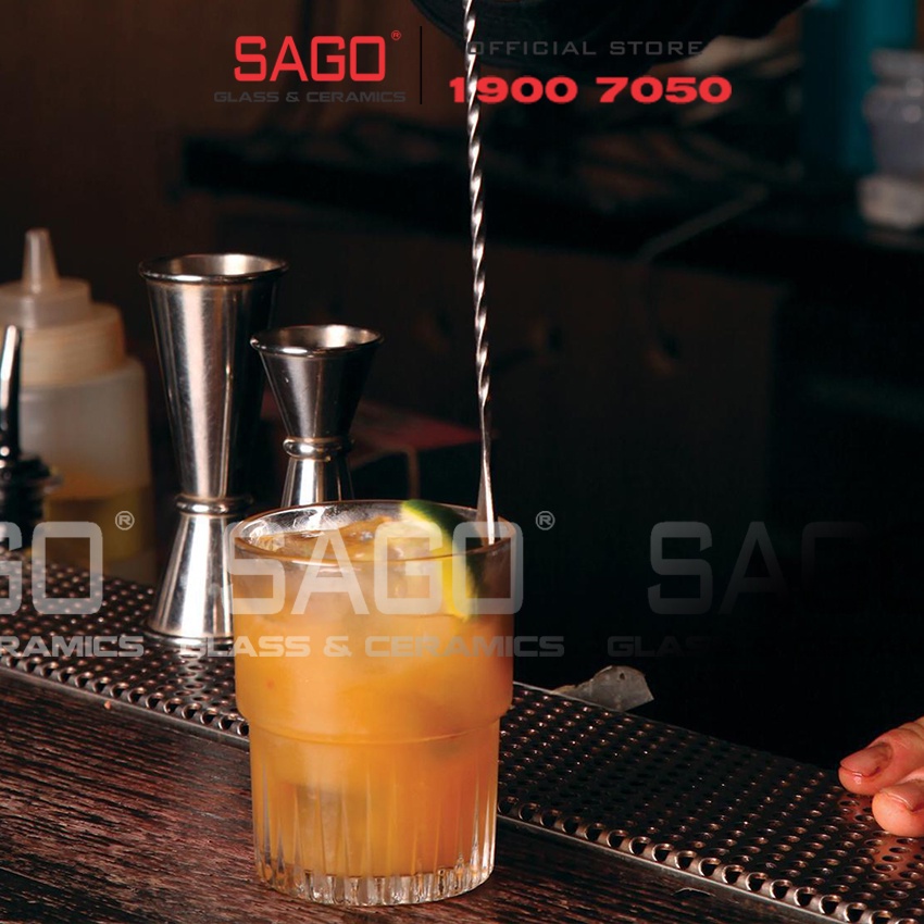 Ly Thủy Tinh Đáy Khía Empilable 202ml | Cốc Thủy Tinh Cao Cấp , Nhập Khẩu Thái Lan